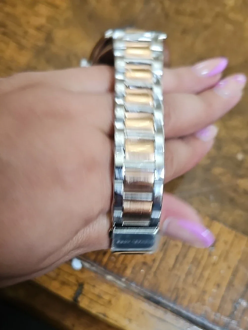 Michael Kors Women’s Two-Tone Mother-of-Pearl Dial Watch - Silver & Rose Gold